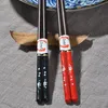 Chopsticks 6 Pare Japansk stil Trähackar Sticks Naturlig återanvändbar Classic Chopstick