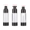 15ml 30ml 50 ml Pusta Czarna Butelka dozownika Pompy Airless 80ml 120 ml Refillable Lotion Cream Atomizer Butelki rozpylające