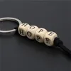 Wood Key Rings Automobile Pendant Letter Rectangle Bead KeyChain Women Men Small Gifts Love Family Believe 2 2qh Q2