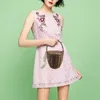 Сумки на плечах мода летняя женщина пляжная корзина соломинка ручной сумки сумочка плетена