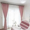 Modern Europe Style Blackout Curtain do Salonu Okno Sypialnia Zasłona Tkaniny Gotowe Made Made Draps Blinds Tendge 210712