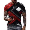 Mens T Shirts with Check Pattern British Style Tops for Hiphop Boys Streetwear Classic Printing Tops