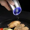 Automatic Salt and Pepper Grinder Gravity Electric Shaker Mill Adjustable Ceramic LED Light for Kitchen Spice Set 210713