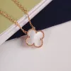 Fashion Classic 4four Leaf Clover Ожерелья подвески для вечеринки MotherOfPearl из нержавеющей стали 18 тыс. Для женщин Валентинс Матери8878942154