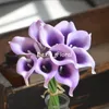 lavender calla lilies wedding bouquet
