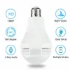 كاميرا IP اللاسلكية WIFI 960P Panoramic Cam Bulb Security Security Camera Remote Monitor 360 درجة عرض ثنائي الاتجاه الصوت التحكم في التطبيق