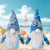 Festival fête océan debout lapin Gnome à la main poupée vacances sans visage poupées décorations chambre bureau classement poste décor