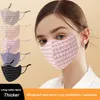 2021 Les masques en coton pour adultes gardent au chaud et anti-poussière Protecteur des yeux lavé chat impression 3 couches de protection en trois dimensions