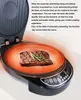 220V Electric Baking Pan Dubbelsidig uppvärmningsfjädringstyp Grillad Steak Machine Grillmaskin Frukostmaskin 1200W