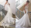 2022 Abiti da sposa a sirena con applicazioni in pizzo country sexy Abiti da sposa Vintage Spaghetti aperti sul retro Spiaggia Bohemian Taglia personalizzata Vestido De Noiva Robe De Mariage