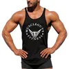 Muscleguys Spor Salonu Stringers Erkek Tankı Üstleri Kolsuz Gömlek, tank topları Vücut Geliştirme ve Fitness Erkek Spor Salonları Atlet egzersiz Kıyafetleri 210421