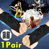 1 paire de gants respirants pour canal carpien poignet anti-entorse avant-bras attelle orthèse orthèse bandage ceinture sport protecteur tennis enveloppes soutien soulagement de la douleur de l'exercice