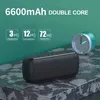 X8 Bluetooth Speaker Big Power 60W Coluna Sem Fio Impermeável DSP Subwoofer Music Center com Assistente de Voz 6600mAh