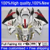 오토바이 페어링 For Aprilia RSV 1000 R 1000R 화이트 황금 RSV1000R MILLE RV60 COWLING 9NO.12 RSV-1000 RSV1000 R RR 03 04 05 06 RSV1000RR 2003 2004 2005 2006 바디 키트