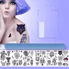 36 Design Skizze Blumen temporäre Tattoos große schwarze Rose Pfingstrose wasserdicht Fake für Frauen Männer PAER PAER-33 100 Stück