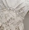 Letni projekt damski luksusowy rękaw złotą nić Jacquard splot krążkowy frezowanie retro w stylu królewskim krótka sukienka wysoki talia vestidos