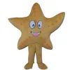 Halloween Starfish Mascot Costume أعلى جودة الرسوم المتحركة من خمسة نقاط النجمة شخصية الكرنفال للجنسين البالغين الحجم