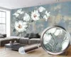 3D Wallpaper Vintage Oil Painting Bloem Europese stijl Samenvatting Woonkamer Slaapkamer Keuken Muurschildering Wallpapers Wandbekleding1067021