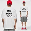 Vente en gros personnalisé impression t-shirts demi manches homme t-shirts livraison directe vêtements pour hommes bricolage vos t-shirts en coton Harajuku 210410
