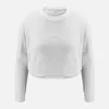 Shaggy Solid Färg Vit Kvinnor Två Piece Set Sexig Fur Sweater Batwing Sleeve Crop Top Shorts Set Outfits 2020 Vinterlounge bär Y0625