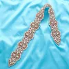 Wedding Sashes Rhinestones Bridal Belt Pearls Simple Crystal Sash Rose Gold For Evening Dresses J175RG284y