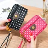 Style Coin Purses 2021 Summer Canvas Bag Korean-Style Three Zip Multi-Layer Wallet With Small Mobile Phone Change