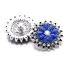 Venda Por Atacado Rhinestone 18mm Botão Snap Clasp Metal Oval Acrílico Beads Charms for Snaps Jewelry Resultados Fornecedores