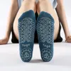 Kvinnor Yoga Socks Non-Slip Grips Straps Bra för Pilates Pure Barre Ballet Dance Barfoot Workout Hosiery