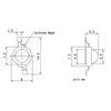 Işık Boncuklar 10 PCS 1W 3W 5W Yüksek Güç DC 3.2-3.6V LED diyot çipi SMD Sıcak Beyaz Spot Işığı Downlight Diy Lamba Ampul