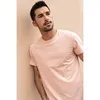 Keegou 100% algodão homens t-shirt mangas curtas verão camiseta para homens moda unisex t tee sólido tops plus size zt-396 210706