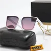 Zonnebril voor vrouwen zomer kat ogen stijl lens ontwerper zonnebril plaat vierkante frame mode-bril willekeurige doos