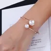 Popularny mody miedź bransoletka mankiet prezent Nowe spersonalizowane proste bransoletki perły