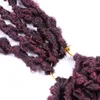 Cabelo Crochet Sintético 12 polegadas Pré-Looped Bob Afligido Faux Locs Trançando Extensões Para As Mulheres Bouncy Band Feito Natural