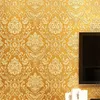 9.5m x0.53m Damasco moderno Papel de pared Papel de pared Cubierta de pared 3D en relieve para la sala de estar Decoración del hogar 621 R2