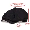 Nya Mäns Casual Newsboy Hat Vår och Höst Tunn Retro Beret Fashion Wild Unisex Wild Ottagkantal Hattar Mössor Jamont Bomull Björnar