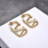 Pendientes con dijes de estilo Simple, aretes elegantes famosos y hermosos de lujo, regalos para el Día de la madre, joyería femenina de moda Ins 4207130