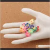 Bijoux en porcelaine d'argile céramique, argile polymère colorée, fleur de Plumeria, 15Mm, 150 pièces/lot, perles en vrac, vente de bijoux, bricolage, L3000, livraison directe 2021 A