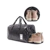 Duffel Bags BELLELIFE PU Leather Travel Bag With Shoe Warehouse Unisex Business Trip Waterproof Sports Fitness Shoulder