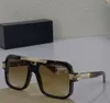 사각형 파일럿 선글라스 663 크리스탈 / 블루 그라데이션 남자 태양 샤즈 힙합 안경 눈 착용 상자
