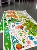 Mappa del mondo dei cartoni animati PVC fai da te adesivi murali in vinile autoadesivi camera da letto decorazioni per la casa per la decorazione della camera dei bambini decalcomania della parete di arte murale 210420