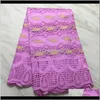 Clothing Apparel Est Fashion African Cotton Fabric Swiss Voile Match French Lace Set Austria Style Drop Delivery 2021 Prc2J