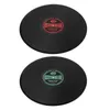 Retro Vinyl Record Coaster Placemat Redondo Resistente ao Calor Resistente Fotografia de Silicone Mat Pad 210817