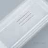 Transparent Flip Portable Tableware Box Cosmetic Brush Spoon Fork Storage Box hook Children's Toothbrush boxes LX3729