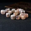 6 pedaços polido natural Sakura Ágate Rosa Cubo Rosa De Pedra De Pedra De Pedra Cristal Rosa Polido Peixe De Tanque De Peixe Jardim para