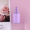 Garrafa de Luxo Garrafa Sérica 30ml Roxo Rosa Azul Azul Verde Liso Ombro Glass Garrafas-gotas Cosméticos