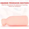 NXY Mężczyźni Masturbators Mężczyzna Masturbacja Puchar Mleka Butelka Sex Zabawki dla Silikonowe Miękkie Tight Realistic Vagina Anal Ssanie 1214