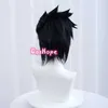 Sasuke uchiha cosplay homens curtos peruca preta anime resistente ao calor sintético s y0913