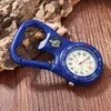 Luminous Outdoor Sport Clock Clip-On karabinek zegarek kieszonkowy pielęgniarka zegarek wielofunkcyjny otwieracz do butelek dla lekarzy szefów kuchni