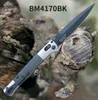 Benchmade 4170BK AUTO Fact Folding Knife 3.95" S90V Black DLC Spear Point Blade, Aluminum Handles with Carbon Fiber Inlays Outdoor activities camping survival rescue