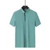 Men's Polos Dad Lapel Short Sleeve T-shirt Summer Middle-aged And Elderly Shirt Large Grandfather Ice Silk Half